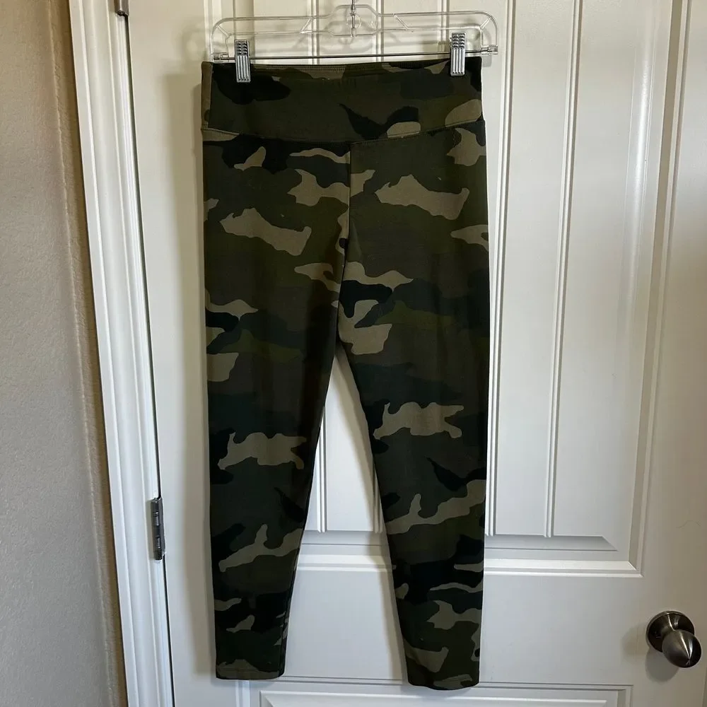 J.Crew Camo Print‎ High Waisted Leggings Athleisure Workout Pants Size M